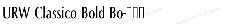URW Classico Bold Bo字体转换